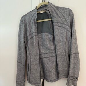 Gray Zip-Up Athletic Jacket